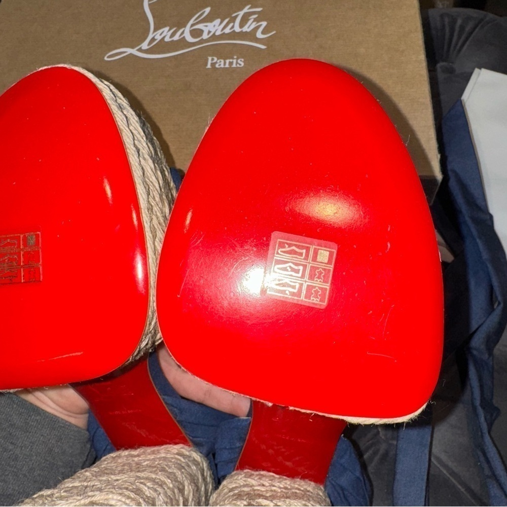 New Size 40 Christian Louboutin Mariza Du Desert Sandals - Picture 7 of 10